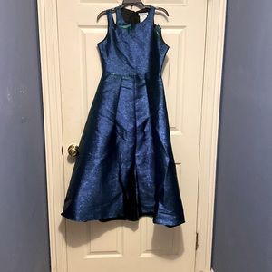 Tween metallic sleeves dress